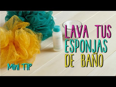 Cómo Lavar Esponjas de Baño - Receta Natural - Mini Tip #43