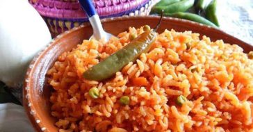 Arroz Rojo A La Mexicana: Receta