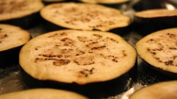 Pizza de berenjena al horno