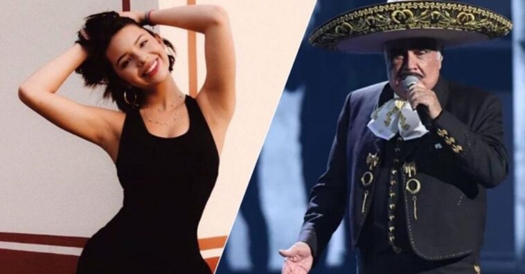 Ángela Aguilar disfruta del bonito regalo que le dio Vicente Fernández