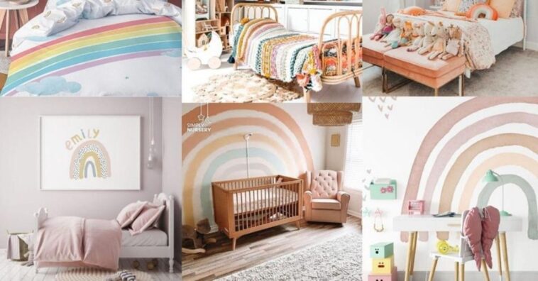 Adorna los cuartos de los niños y los bebés con arcoíris