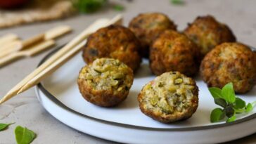 Albóndigas de calabacín y berenjena