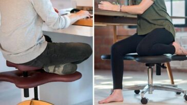 Diseñan una silla para quienes aman sentarse con las piernas cruzadas