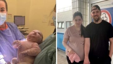 madre pensó que estaba embarazada de gemelos, pero tuvo una hija que pesaba casi 6 kg