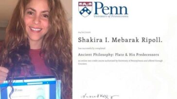 Shakira se graduó en Filosofía durante el periodo de la cuarentena