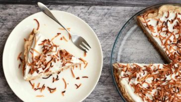 Tarta de crema de coco a la antigua