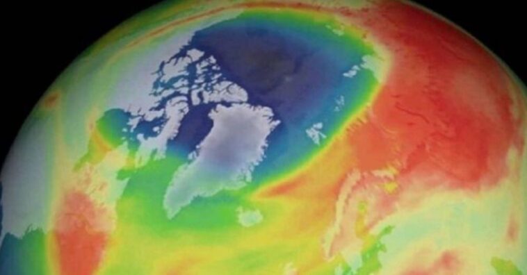 agujero de la capa de ozono en la zona del Ártico se cerró