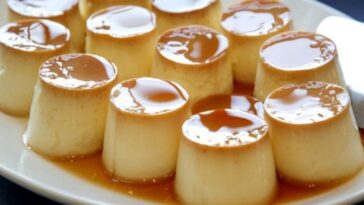 flan en vasitos de plástico