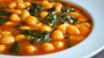 garbanzos con espinacas