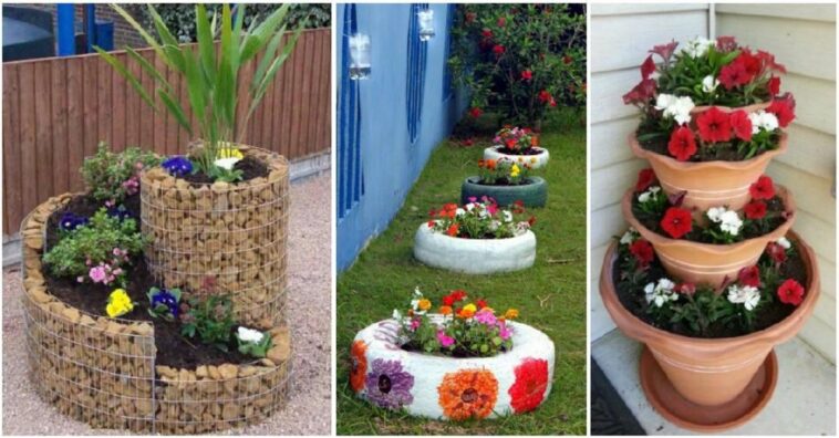 ideas para adornar tu jardín con objetos reciclados