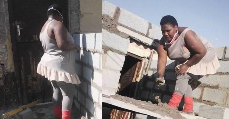 joven construyó su propia vivienda