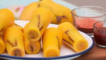 paletas de hielo de mango con tamarindo