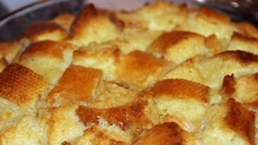 budín de pan de olla a presión