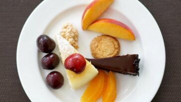 pastel de melocotón bajo en calorías