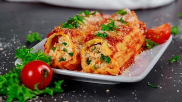 canelones con masa de hojaldre