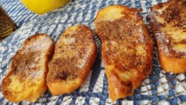 torrijas de leche a la plancha cremosas