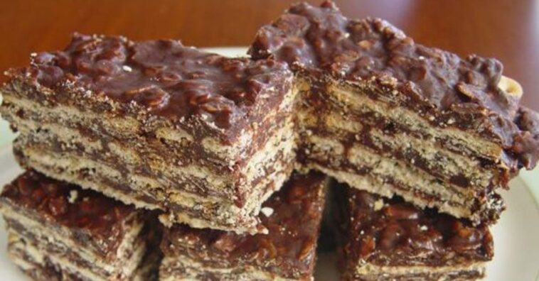 turrón al estilo alemán con galletitas