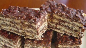 turrón al estilo alemán con galletitas